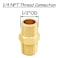 Uenede 8PCS 14 Inch NPT Brass Hex Nipple Coupling 14 NPT x 14 NPT Male Threaded Equal Diameter Coupler Air Hose Pipe Fittings Adapter for WaterOilGas