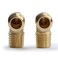 U.S. Solid US Solid 2pcs 90 Degree Barstock Street Elbow Brass Pipe Fitting 14 NPT Male Pipe to 14 NPT Male