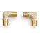 U.S. Solid US Solid 2pcs 90 Degree Barstock Street Elbow Brass Pipe Fitting 14 NPT Male Pipe to 14 NPT Male