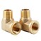 U.S. Solid US Solid 2pcs 90 Degree Barstock Street Elbow Brass Pipe Fitting 38 NPT Male Pipe to 38 NPT Female