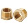 U.S. Solid US Solid 2pcs Brass Reducer Hex Bushing Brass Threaded Pipe Fitting 1 NPT Male x 34 NPT Female