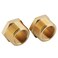 U.S. Solid US Solid 2pcs Brass Reducer Hex Bushing Brass Threaded Pipe Fitting 1 NPT Male x 34 NPT Female
