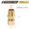 uxcell 10pcs 14 NPT Brass Compression Pipe Fittings Set of 10 14 OD x 14 NPT Brass Compression Union Straight Coupling Adapter
