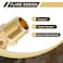 uxcell 10pcs 14 NPT Brass Compression Pipe Fittings Set of 10 14 OD x 14 NPT Brass Compression Union Straight Coupling Adapter