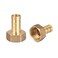 uxcell Brass Hose Barb Fitting Connector 12mm Barb G12 Female Thread Pipe Adapter 2Pcs