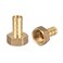 uxcell Brass Hose Barb Fitting Connector 12mm Barb G12 Female Thread Pipe Adapter 2Pcs
