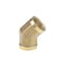 uxcell Brass Pipe Fitting 45 Degree Elbow G12 Female X G12 Female Hex Bushing Adapter 44mm Length