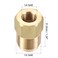 uxcell Brass Pipe fitting 12 SAE Flare Male 14 SAE Female Thread Tubing Adapter Connector for Air Conditioner Refrigeration