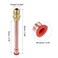 uxcell Brass Pipe Fitting 14 SAE Flare Connector Male Thread Adapter with Copper Tube for Air Conditioner HVAC System Pack of 4