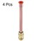 uxcell Brass Pipe Fitting 14 SAE Flare Connector Male Thread Adapter with Copper Tube for Air Conditioner HVAC System Pack of 4