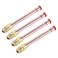 uxcell Brass Pipe Fitting 14 SAE Flare Connector Male Thread Adapter with Copper Tube for Air Conditioner HVAC System Pack of 4