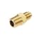 uxcell Brass Pipe fitting 14 SAE Flare to 14NPT Male Thread Tubing Adapter Hose Connector for Air Conditioner Refrigeration