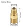 uxcell Brass Pipe fitting 14 SAE Flare to 14NPT Male Thread Tubing Adapter Hose Connector for Air Conditioner Refrigeration