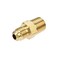 uxcell Brass Pipe fitting 14 SAE Flare to 14NPT Male Thread Tubing Adapter Hose Connector for Air Conditioner Refrigeration