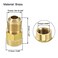 uxcell Brass Pipe fitting 5818UNF Flare Male to 14NPT Female Thread Tubing Adapter Hose Connector for Air Conditioner Refrigeration 4Pcs