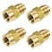 uxcell Brass Pipe fitting 5818UNF Flare Male to 14NPT Female Thread Tubing Adapter Hose Connector for Air Conditioner Refrigeration 4Pcs