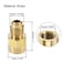 uxcell Brass Pipe fitting 71620UNF Flare Male to 18NPT Female Thread Tubing Adapter Hose Connector for Air Conditioner Refrigeration 2Pcs
