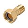 uxcell Brass Pipe Fitting Hex Nipple G12 Male x G34 Female Threaded Connector Water Meter Coupling 53mm Length