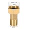 uxcell Brass Pipe Fitting Hex Nipple G12 Male x G34 Female Threaded Connector Water Meter Coupling 53mm Length
