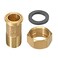 uxcell Brass Pipe Fitting Hex Nipple G12 Male x G34 Female Threaded Connector Water Meter Coupling 53mm Length