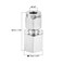 uxcell Compression Tube Fitting 14NPT Female Thread x 14 Tube OD Straight Coupling Adapter 304 Stainless Steel