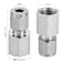 uxcell Compression Tube Fitting G14 Female Thread x 14 Tube OD Straight Coupling Adapter 304 Stainless Steel