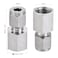 uxcell Compression Tube Fitting G14 Female Thread x 14 Tube OD Straight Coupling Adapter 304 Stainless Steel