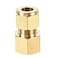 uxcell Compression Tube Fitting G38 Female Thread x 10mm Tube OD Straight Coupling Adapter Brass