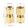uxcell Compression Tube Fitting G38 Female Thread x 10mm Tube OD Straight Coupling Adapter Brass