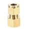 uxcell Compression Tube Fitting G38 Female Thread x 10mm Tube OD Straight Coupling Adapter Brass