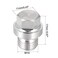 uxcell M10 X 1 Male Outer Hex Head Plug 304 Stainless Steel Solid Thread Corrosion Resistant Bung Plug Pipe Fitting 2pcs