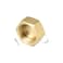 uxcell M20x10 Pipe Fitting Cap Brass Hex Female Thread Hose Connector for Garden and Outdoor Water Pipes Nozzle Joints 4Pcs