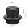 uxcell Outer Hex Head Socket Pipe Fitting Plug M22x15 Male Thread Carbon Steel 2Pcs for Terminate Pipe Ends