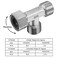 uxcell Pipe Fitting Tee G12 1 Female to 2 Male Thread 3 Way T Shape Swivel Nut Hose Connector Adapter NickelPlated Copper