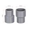 uxcell PVC DWV Reducing Coupling Schedule 40 Gray 32mm x 40mm Socket 2Pcs