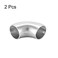 uxcell Stainless Steel 304 Pipe Long Radius 90 Degree Elbow ButtWeld 1inch OD 15mm Thick Pipe Size 2pcs