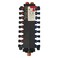 Viega 50250 12Inch PureFlow Zero Lead Poly Alloy PEX Crimp Manabloc With 18 Ports 10 Cold 8 Hot