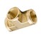 Vis Brass Forged Pipe Fitting Tee 38 NPT Female x 38 npt Female x 38 NPT Female Tfitting 3 Ways Connector 1pc