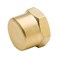 Vis Brass Pipe Fitting Hex Head Cap 12 NPT Female Pack of 5
