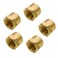 Vis Brass Pipe Fitting Hex Head Cap 12 NPT Female Pack of 5