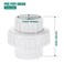 VYH 112 PVC Union Coupling Pipe Fitting112 PVC Slip Union Schedule 40 PVC AdapterSocket x Socket builtin EPDM ORing White 2 Pack
