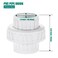 VYH 112 PVC Union Coupling Pipe Fitting112 PVC Slip Union Schedule 40 PVC AdapterSocket x Socket builtin EPDM ORing White 2 Pack