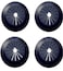 shenghang Wall Flange Easy Installation Plastic Radiator Escutcheon Water Pipe Drain Line Cover Collar Decoration 05911inch Black