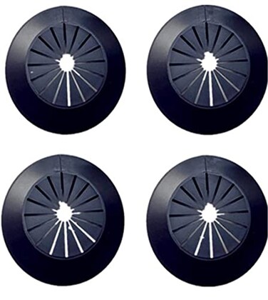 shenghang Wall Flange Easy Installation Plastic Radiator Escutcheon Water Pipe Drain Line Cover Collar Decoration 05911inch Black