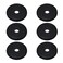 LC LICTOP Wall Split Flange Escutcheon Plate for 04 Inch Pipe 6Pcs Black ABS Round Hole Cover 2 Inch SelfAdhesive Pipe Cover Water Pipe Wall Hole Decoration for Laundry Bathroom Kitchen