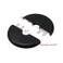 LC LICTOP Wall Split Flange Escutcheon Plate for 04 Inch Pipe 6Pcs Black ABS Round Hole Cover 2 Inch SelfAdhesive Pipe Cover Water Pipe Wall Hole Decoration for Laundry Bathroom Kitchen