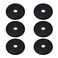 LC LICTOP Wall Split Flange Escutcheon Plate for 04 Inch Pipe 6Pcs Black ABS Round Hole Cover 2 Inch SelfAdhesive Pipe Cover Water Pipe Wall Hole Decoration for Laundry Bathroom Kitchen