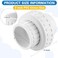 wantmatch Wantmatch 2 PVC Union Coupling Pipe Fittings Slip Joint Adapter PVC Connectors Socket x Socket Builtin EPDM ORing 2 Pack