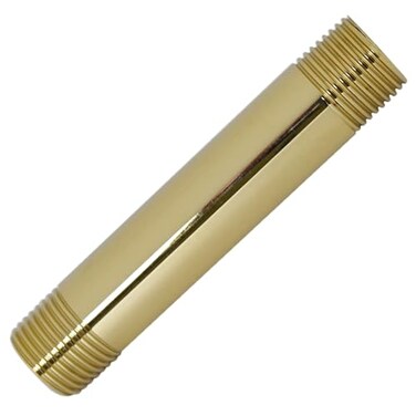 Westbrass D1210401 x 4 IPS Brass Pipe Nipple Polished Brass