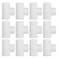 WESUA 3 Way Flush 34 SCH40 TEE PVC Fitting Pipe Connector 12 Pack